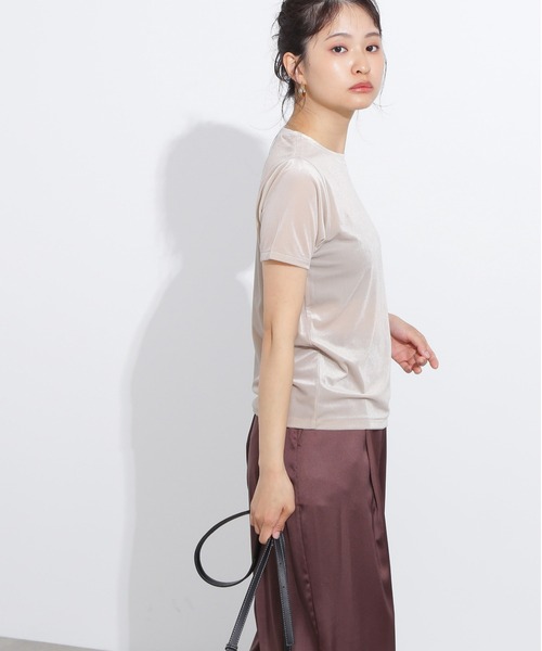 N.(N. Natural Beauty Basic)(エヌエヌナチュラルビューティーベーシック)の「ベロアTシャツ(Tシャツ/カットソー・レディース・ブルー系その他/ベージュ/ブラウン・MEDIUM)」の14枚目の写真