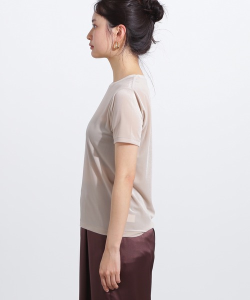 N.(N. Natural Beauty Basic)(エヌエヌナチュラルビューティーベーシック)の「ベロアTシャツ(Tシャツ/カットソー・レディース・ブルー系その他/ベージュ/ブラウン・MEDIUM)」の17枚目の写真