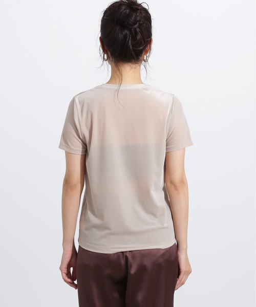 N.(N. Natural Beauty Basic)(エヌエヌナチュラルビューティーベーシック)の「ベロアTシャツ(Tシャツ/カットソー・レディース・ブルー系その他/ベージュ/ブラウン・MEDIUM)」の18枚目の写真