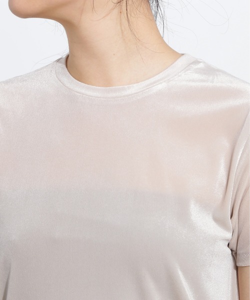N.(N. Natural Beauty Basic)(エヌエヌナチュラルビューティーベーシック)の「ベロアTシャツ(Tシャツ/カットソー・レディース・ブルー系その他/ベージュ/ブラウン・MEDIUM)」の19枚目の写真