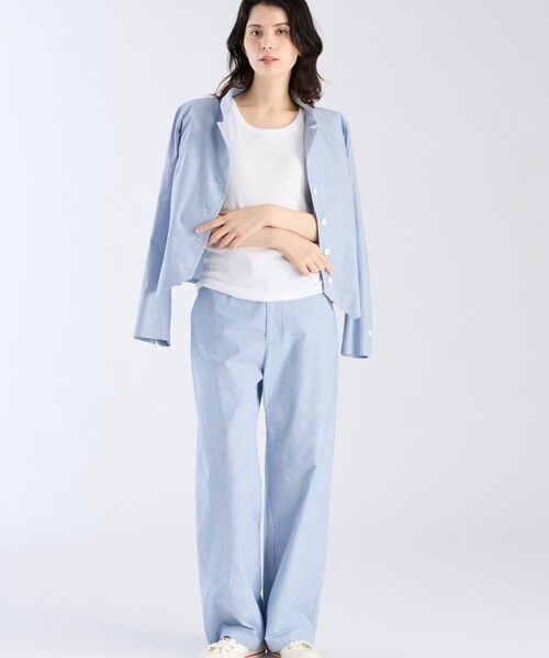 agnes b.(アニエスベー)の「コットン タンクトップ(Tシャツ/カットソー・レディース・ホワイト・1/2/3)」の5枚目の写真