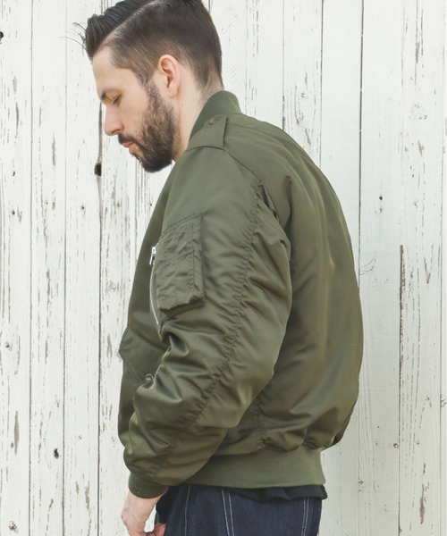 MR.OLIVE(ミスターオリーブ)の「MILITARY NYLON / L-2 FLIGHT JACKET(MA-1・メンズ・グリーン/ネイビー・SMALL/MEDIUM/LARGE)」の16枚目の写真