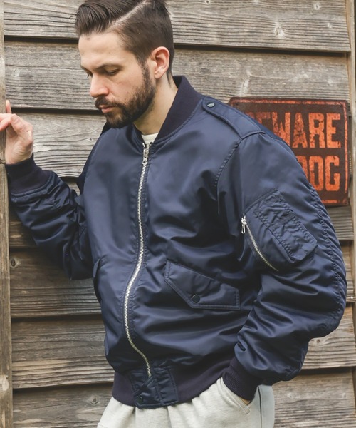 MR.OLIVE(ミスターオリーブ)の「MILITARY NYLON / L-2 FLIGHT JACKET(MA-1・メンズ・グリーン/ネイビー・SMALL/MEDIUM/LARGE)」の12枚目の写真