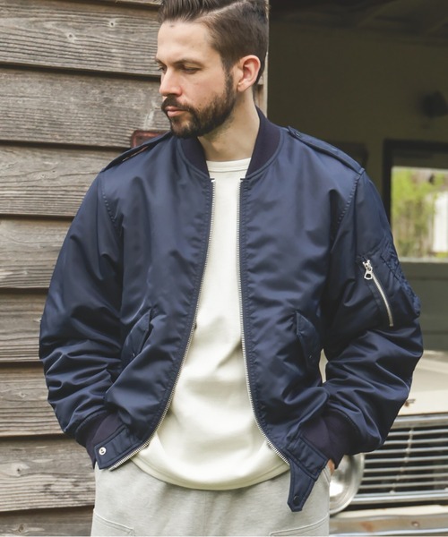 MR.OLIVE(ミスターオリーブ)の「MILITARY NYLON / L-2 FLIGHT JACKET(MA-1・メンズ・グリーン/ネイビー・SMALL/MEDIUM/LARGE)」の10枚目の写真
