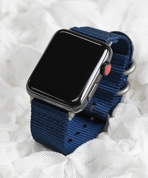 Fun & Daily（ファンアンドデイリー）の「Apple Watch Military Nylon Band（デジタル腕時計・メンズ・ブラック/ネイビー/ベージュ/アーミー/ブラック系その他/オレンジ/グレー・A/B）」の22枚目の写真