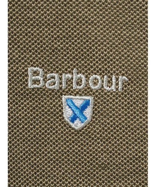 Barbour(バブアー)の「Barbour ロゴ バイカラー スポーツ ポロシャツ(ポロシャツ・メンズ・ネイビー/グリーン/ライトブルー・SMALL/MEDIUM/LARGE)」の6枚目の写真