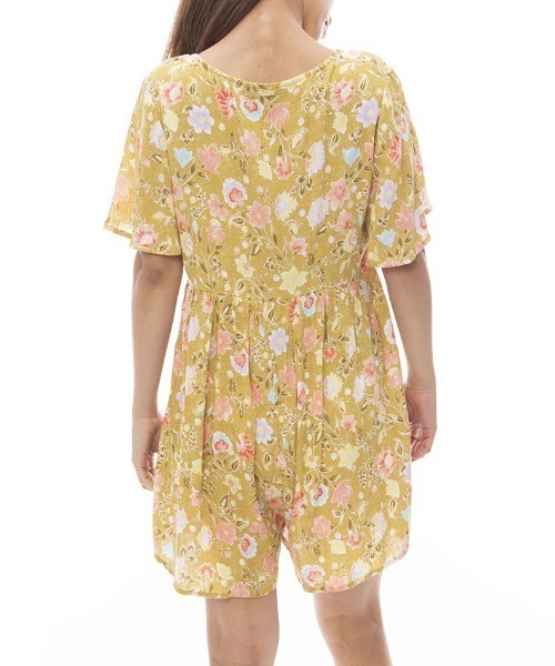 BILLABONG（ビラボン）の「【BILLABONG/ビラボン】24SS SPRING DAZE/レトロフラワー花柄とろみワンピース（ワンピース・レディース・イエロー系その他・SMALL）」の6枚目の写真