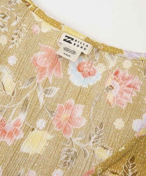 BILLABONG（ビラボン）の「【BILLABONG/ビラボン】24SS SPRING DAZE/レトロフラワー花柄とろみワンピース（ワンピース・レディース・イエロー系その他・SMALL）」の3枚目の写真