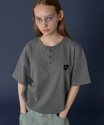 ONCILY(IVF[)HENRY NECK THERMAL T-SHIRT /w[lbNT[}TVc(TVc/Jbg\[)