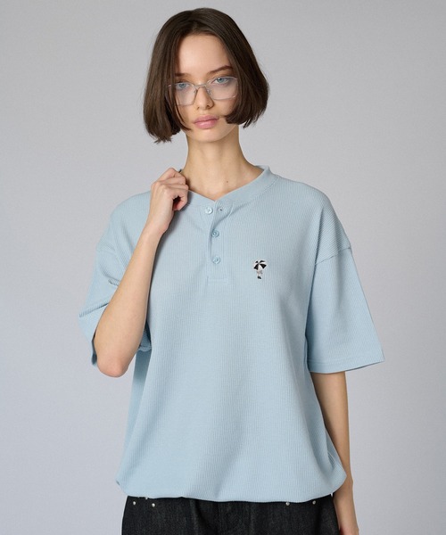 tシャツ HENRY NECK THERMAL TOP：カットソー レディース HENRY NECK THERMAL TOP：カットソー（Tシャツ／カットソー