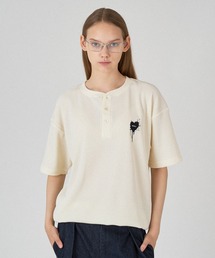 ONCILY(IVF[)HENRY NECK THERMAL T-SHIRT /w[lbNT[}TVc(TVc/Jbg\[)