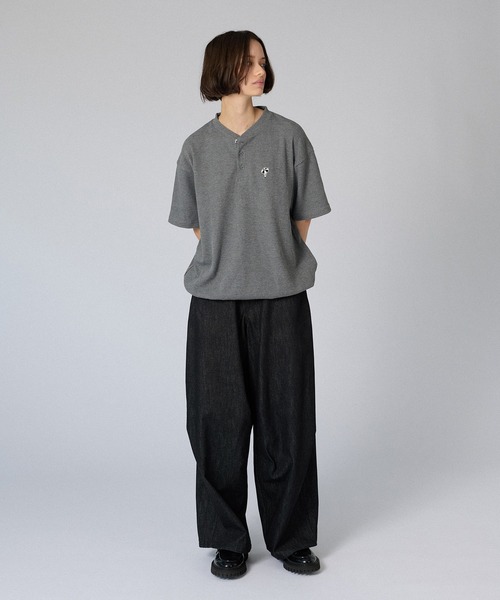 HENRY NECK THERMAL T-SHIRT /ヘンリーネックサーマルTシャツ（Tシャツ