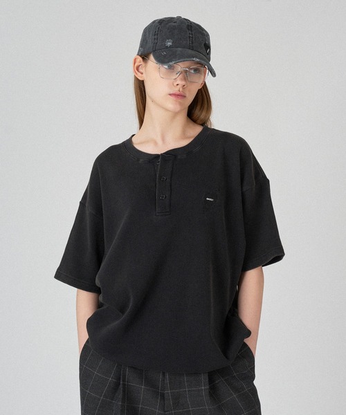 HENRY NECK THERMAL T-SHIRT /ヘンリーネックサーマルTシャツ（Tシャツ