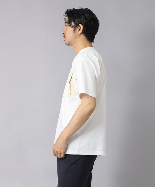 NOLLEY’S（ノーリーズ）の「【ACTIVE SECT】《限定展開》カーゴポケットTシャツ 25SS（Tシャツ/カットソー・メンズ・ホワイト/グレイッシュベージュ/ブラック/グレイッシュブルー・L/M/S）」の8枚目の写真