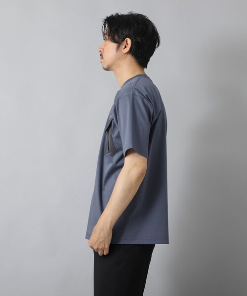 NOLLEY’S（ノーリーズ）の「【ACTIVE SECT】《限定展開》カーゴポケットTシャツ 25SS（Tシャツ/カットソー・メンズ・ホワイト/グレイッシュベージュ/ブラック/グレイッシュブルー・L/M/S）」の19枚目の写真