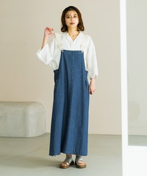 studio CLIP | デニムジャンパースカート[プチサイズあり]《CLIP denim》(ワンピース)