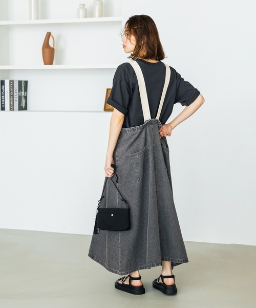 スタジオクリップ　デニムジャンパースカート　新品 セール】デニムジャンパースカート[プチサイズあり]《CLIP denim
