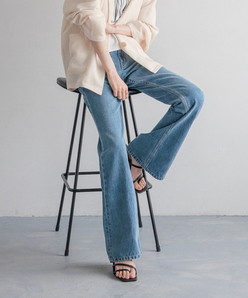 LOWRYS FARM　yuw デニムオーバーオールパンツ　Mサイズ 楽天市場】【SALE／30%OFF】CONE/フレアパンツ LOWRYS FARM