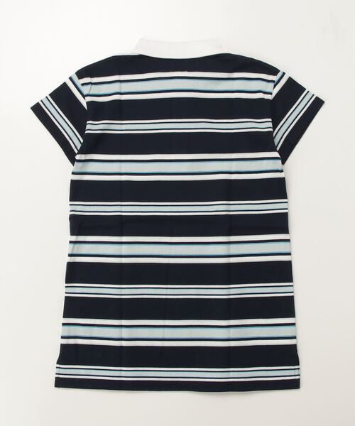 A BATHING APE（アベイシングエイプ）の「STRIPE POLO DRESS（ワンピース・キッズ・ホワイト/ネイビー/グリーン・130/110/120/140/90）」の10枚目の写真