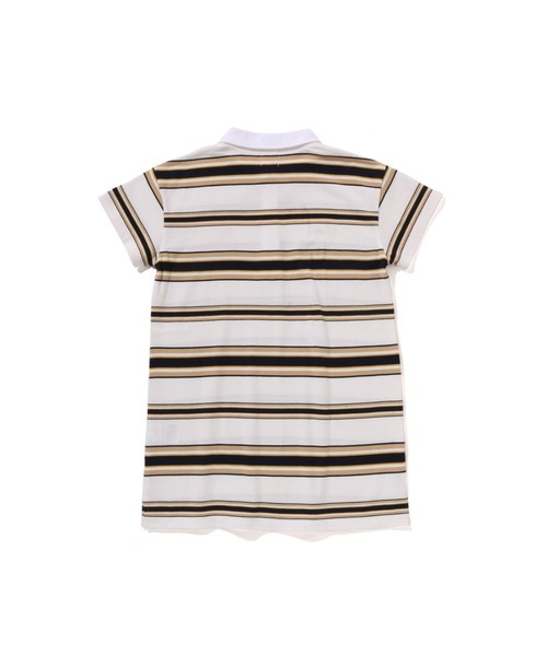 A BATHING APE（アベイシングエイプ）の「STRIPE POLO DRESS（ワンピース・キッズ・ホワイト/ネイビー/グリーン・130/110/120/140/90）」の4枚目の写真