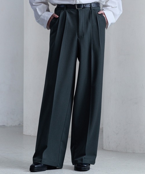 CLEL(クレイル)の「【CLEL】Prime TR Semi-wide Tuck Slacks / プライムTR セミワイドタックスラックス(スラックス・メンズ・チャコールグレー/グレー系1/ブラック/ベージュ系1/グレー系2/ブルー系/ブラック系1・XS/L/M/S)」の7枚目の写真