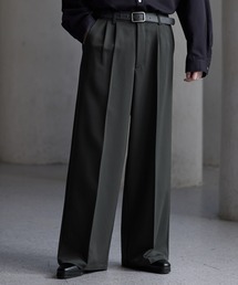 CLEL（クレイル）の「【CLEL】Prime TR Semi-wide Tuck Slacks   プライムTR セミワイドタックスラックス（スラックス）」