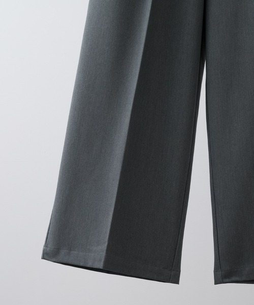CLEL】Prime TR Semi-wide Tuck Slacks / プライムTR セミワイド