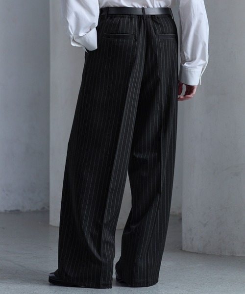 CLEL】Prime TR Semi-wide Tuck Slacks / プライムTR セミワイドタック