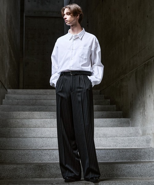 CLEL】Prime TR Semi-wide Tuck Slacks / プライムTR セミワイドタック