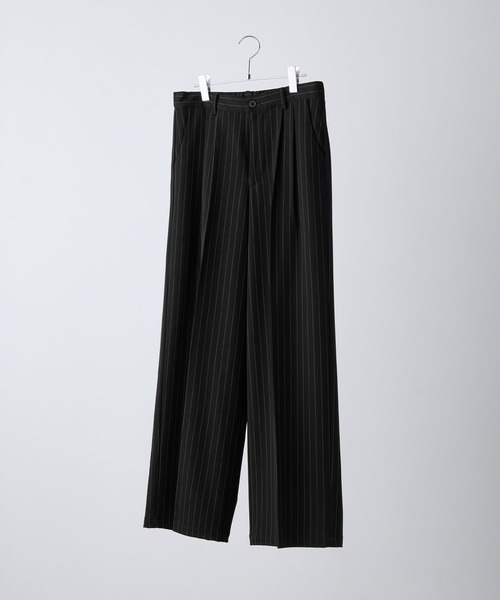 CLEL】Prime TR Semi-wide Tuck Slacks / プライムTR セミワイドタック