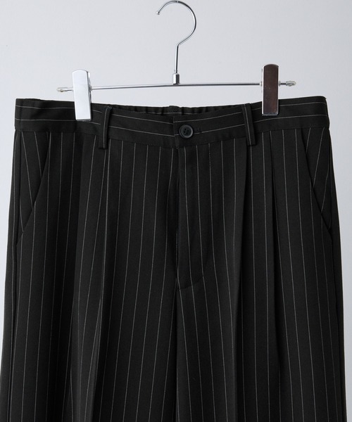 CLEL】Prime TR Semi-wide Tuck Slacks / プライムTR セミワイドタック