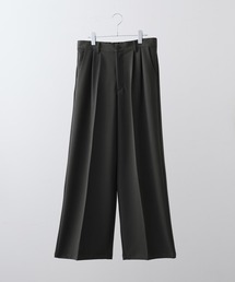 CLEL（クレイル）の「【CLEL】Prime TR Semi-wide Tuck Slacks   プライムTR セミワイドタックスラックス（スラックス）」
