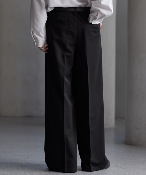 CLEL】Prime TR Semi-wide Tuck Slacks / プライムTR セミワイド