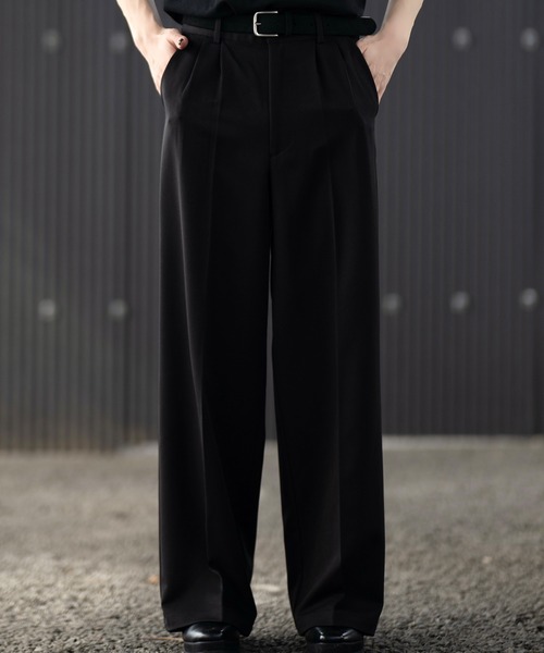 CLEL(クレイル)の「【CLEL】Prime TR Semi-wide Tuck Slacks / プライムTR セミワイドタックスラックス(スラックス・メンズ・チャコールグレー/グレー系1/ブラック/ベージュ系1/グレー系2/ブルー系/ブラック系1・XS/L/M/S)」の17枚目の写真