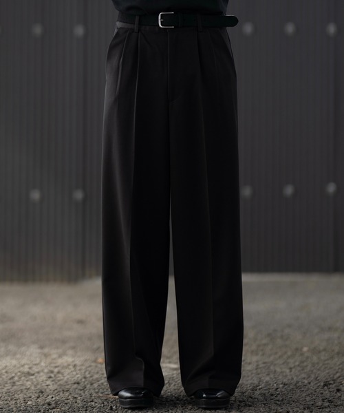 CLEL(クレイル)の「【CLEL】Prime TR Semi-wide Tuck Slacks / プライムTR セミワイドタックスラックス(スラックス・メンズ・チャコールグレー/グレー系1/ブラック/ベージュ系1/グレー系2/ブルー系/ブラック系1・XS/L/M/S)」の20枚目の写真