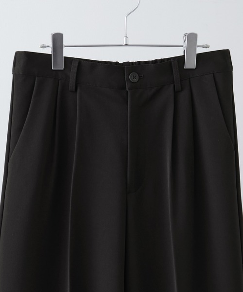 CLEL】Prime TR Semi-wide Tuck Slacks / プライムTR セミワイド