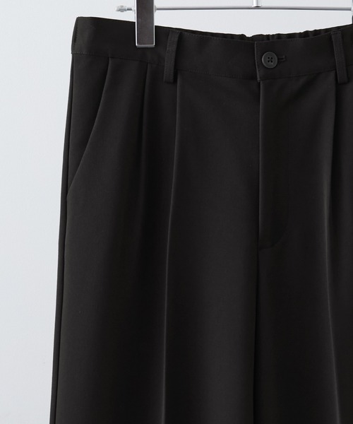 CLEL(クレイル)の「【CLEL】Prime TR Semi-wide Tuck Slacks / プライムTR セミワイドタックスラックス(スラックス・メンズ・チャコールグレー/グレー系1/ブラック/ベージュ系1/グレー系2/ブルー系/ブラック系1・XS/L/M/S)」の14枚目の写真