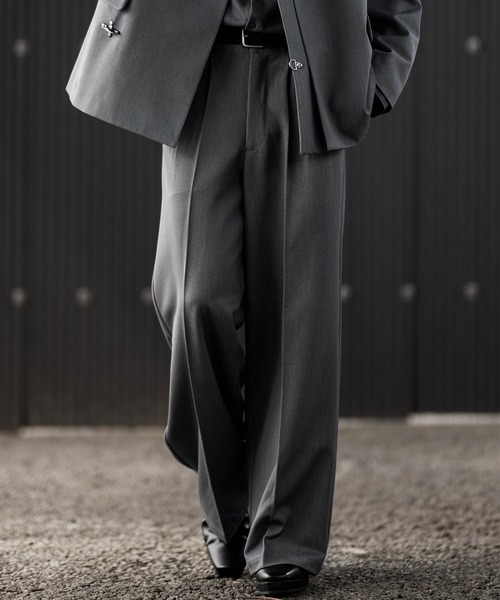 CLEL】Prime TR Semi-wide Tuck Slacks / プライムTR セミワイド