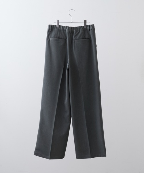CLEL セミワイドフレアパンツ　グレー CLEL】Side Slit Flare Sweat Pants/サイドスリット フレア