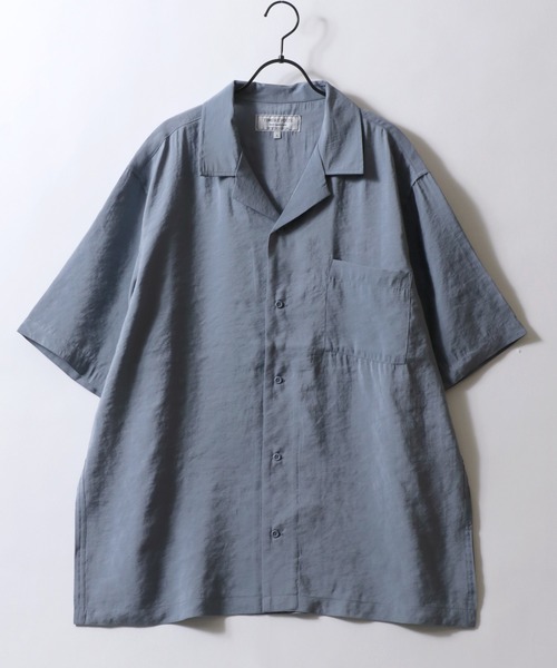 お値下げ❣️試着と水通しのみ✨45RコットンリネンデニムのビックTシャツ ブルー マルニパッチ付き オーガニックコットン製オーバーサイズ