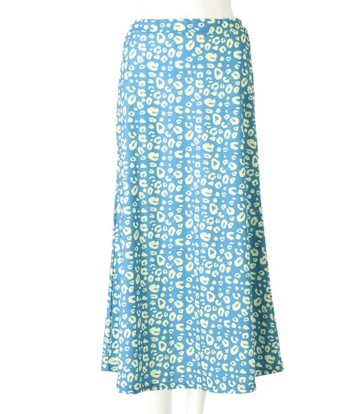 anap mimpi（アナップミンピ）の「レオパード柄 セミフレア ロング スカート（スカート・レディース・ベージュ/ダークグレー/ブルー・FREE）」の15枚目の写真