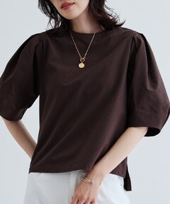 【11/30迄出品】anuke Bicolor Wide Sweat ブラウン Bicolor Wide Sweat（スウェット）｜anuke（アンヌーク）の