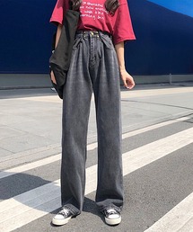 サイズ調節できるウエストホックデニム