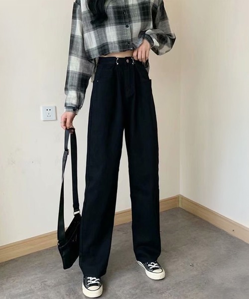 by LEGNA(バイレグナ)の「サイズ調節できるウエストホックデニム(デニムパンツ・レディース・ブラック/ホワイト/インディゴブルー/ライトインディゴブルー/スミクロ・SMALL/MEDIUM/LARGE/X-LARGE)」の7枚目の写真