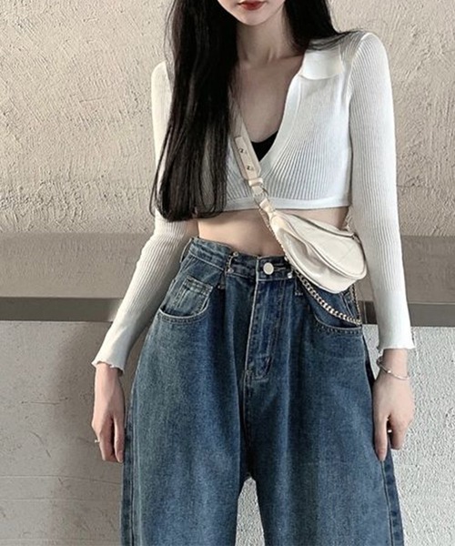 by LEGNA(バイレグナ)の「サイズ調節できるウエストホックデニム(デニムパンツ・レディース・ブラック/ホワイト/インディゴブルー/ライトインディゴブルー/スミクロ・SMALL/MEDIUM/LARGE/X-LARGE)」の13枚目の写真