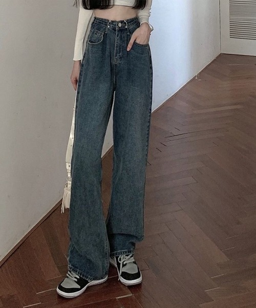 by LEGNA(バイレグナ)の「サイズ調節できるウエストホックデニム(デニムパンツ・レディース・ブラック/ホワイト/インディゴブルー/ライトインディゴブルー/スミクロ・SMALL/MEDIUM/LARGE/X-LARGE)」の15枚目の写真
