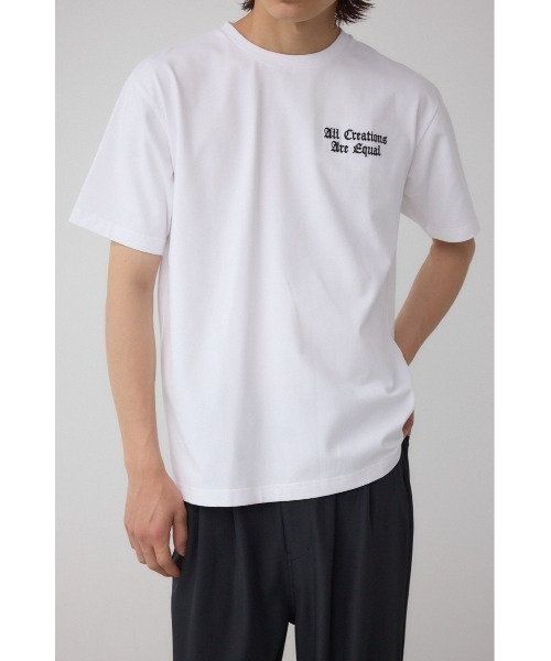 セール】ベア天竺バック刺繍TEE（Tシャツ/カットソー）｜AZUL BY