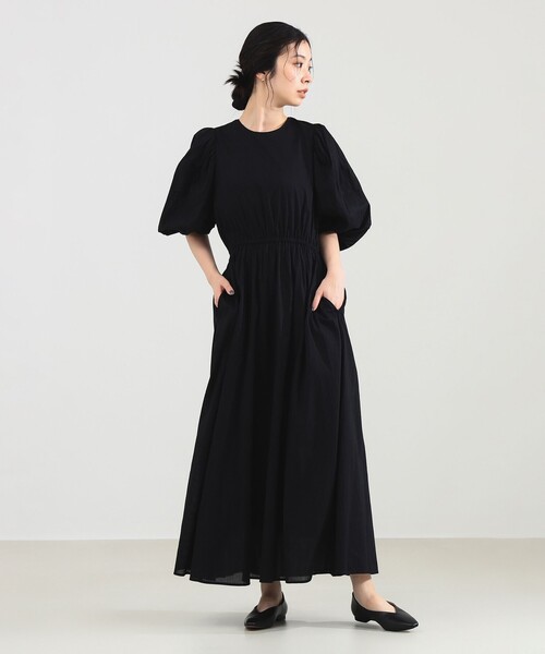 ne Quittez pas (ヌキテパ) ワンピース セール】ne Quittez pas / ヌキテパ COTTON VOILE STRIPE WAIST