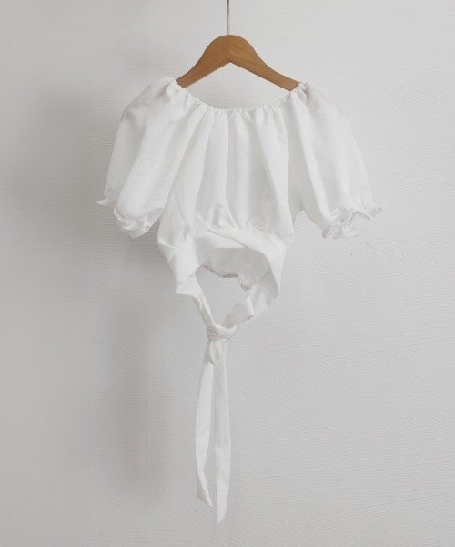 Miniministore(ミニミニストア)の「オフショルダーブラウス バックリボン夏服(シャツ/ブラウス・レディース・ブラック/ホワイト・FREE)」の20枚目の写真