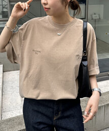 DISCOAT（ディスコート）の「【ユニセックス】ピグメント刺繍ロゴTシャツ（Tシャツ/カットソー・メンズ）」